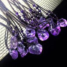 Load image into Gallery viewer, Natural Raw Amethyst Pendant