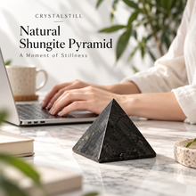 Load image into Gallery viewer, Natural Shungite Pyramid – Energy Cleansing &amp; Meditation Decor