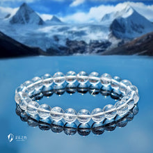 Load image into Gallery viewer, Himalayan White Quartz Bracelet — Genuine Ice-Clear Beads