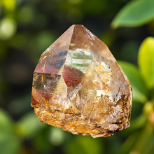 Load image into Gallery viewer, #198 Golden Himalayan Quartz Point — Iron-Stained, 39mm
