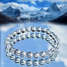Load image into Gallery viewer, Himalayan White Quartz Bracelet — Genuine Ice-Clear Beads