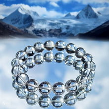 Load image into Gallery viewer, Himalayan White Quartz Bracelet — Genuine Ice-Clear Beads