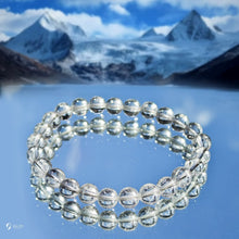 Load image into Gallery viewer, Himalayan White Quartz Bracelet — Genuine Ice-Clear Beads